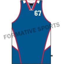 Customised Custom Cut And Sew Basketball Singlets Manufacturers USA, UK Australia